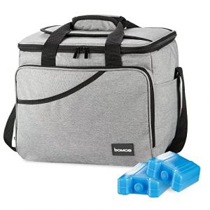 BOMOE IceBreezer KT39 25 litres Sac Isotherme Repas - Glacière Souple Isotherme extérieure - Sac Pique Nique Isotherme Voyage, Barbecue - Lunch Bag (Brandvin, neuf)