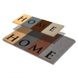 Astra Paillasson int&eacute;rieur Home Antid&eacute;rapant - Tapis Coco antibact&eacute;rien - Set de paillassons dans Les Tailles 25x75 et 40x60 cm - Tapis Anti-salissures 100% Coco (Carpido, neuf)