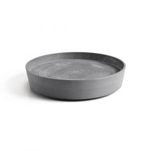 Ecopots Soucoupe &agrave; roulettes pour pot de fleurs Amsterdam gris clair - Diam&egrave;tre int&eacute;rieur : 47 cm - Ext&eacute;rieur : 51 cm - Ronde - Grande soucoupe avec roulettes - Pour pot de plantes - Pour l'int&eacute;rieur (Marketsupply, neuf)