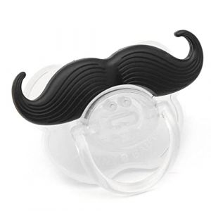 komsoup Sucette bébé - Sucettes à Moustache orthodontiques drôles pour Tout-Petits pour bébés | Sucette Moustache, Dents Binky, Sucettes Cadeaux pour Garçons Filles (Komsoup, neuf)