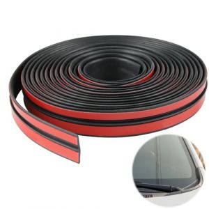 Lotbun 4M Joint en Caoutchouc Auto adh&eacute;sif Universel, Bande d'&eacute;tanch&eacute;it&eacute; en caoutchouc pour pare brise de voiture, joint auto adh&eacute;sif universel en caoutchouc (wang xing store, neuf)
