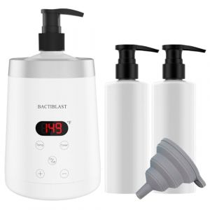 BACTIBLAST Chauffe-huile de massage professionnelle avec deux distributeurs de bouteilles d'huile - chauffe huile avec Affichage LCD - chauffe huile massage utilis&eacute; dans spa, salon, maison (Aipaifeier, neuf)