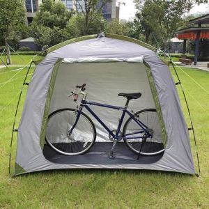 Abri de rangement ext&eacute;rieur imperm&eacute;able, tente de v&eacute;lo en polyester avec rev&ecirc;tement argent&eacute;, housse de rangement pour outils de jardin peu encombrante (EasyByMall, neuf)