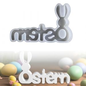 MOLZINY Lapin de Pâques Moule en Silicone 3D Moulle Moules en Résine 3D Lapin Moules En Silicone Lapin Pâques Moule Pour Lapin de Pâques DIY,Pour Plâtre,Bougies De Cire De Soja,Artisanat (gaojiegao, neuf)