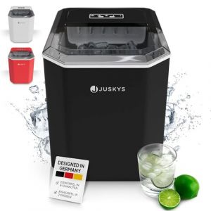 Machine à glaçons IceOracle de Juskys - prépare des glaçons pour vos cocktails en 6-13 min - mini machine à glaçons pouvant préparer jusqu'à 12 kg de glace par jour - grand panier à glaçons - noir (Juskys Gruppe GmbH, neuf)