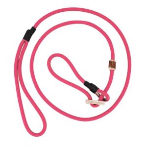 ROMNEYS Laisse Moxon Durham 6 mm - Laisse pour retriever et d'agilit&eacute; faite &agrave; la main avec stoppeur de traction en corne de cerf - Laisse et collier en un - Laisse pour chien fabriqu&eacute;e en Allemagne (ROMNEYS, neuf)