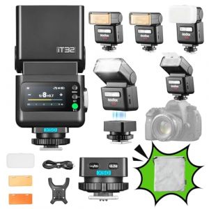 Godox iT32 TTL d'Appareil Photo Flash pour Olympus avec D&eacute;clencheur X5-O, 2,4GHz HSS 1/8000s, Compatible avec Olympus Om-1 E-M5 E-M10 III E-PL8 Pen-F XZ-2, Panasonic GH5 G100 G85 GX85 S1 LX100 FZ1000 (MoreShot, neuf)