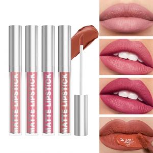 Set de Rouges à Lèvres Maquillage,Ne Transfère Pas Gloss Liquide Mat | Kit de Maquillage Rouge à Lèvres Résistant aux Transferts pour École, Voyage et Déplacement Professionnel (luottnv, neuf)
