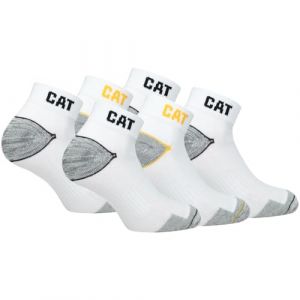 Caterpillar Lot de 6 paires de chaussettes de travail CAT WORK SNEAKERS - Tailles au choix : 39-50, 6 paires de gants Blanc, 39-42 (Naduf, neuf)