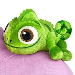 Pascal Raiponce,Pascal Raiponce Mignons caméléon Jouets en Peluche, Cadeau de décoration d'intérieur d'épaule Suspendue pour Les Garçons Filles Fans (Flanliy-EU, neuf)