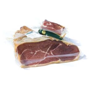 Jambon cru désossé. Jambon cru Serrano. Jambon serrano désossé emballé sous vide. Jambon désossé avec support à jambon. Jambon Serrano de 900 grs. 15-18 mois de maturation. Jambons désossés. (TAMANAKO, neuf)