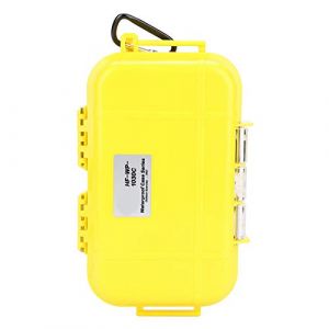 SolUptanisu Boîte sèche étanche, Boîtier étanche en Plastique Survie Transport Conteneur De Transport Conteneur Amovible en Caoutchouc pour Kayak Randonnée Pêche Camping(Jaune) (efancya, neuf)