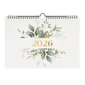 CraftWerk Calendrier mural 2026 &ndash; Calendrier mensuel au format A4 paysage &ndash; Id&eacute;al comme calendrier d'anniversaire, calendrier de couple et planificateur familial pour la maison et le bureau &ndash; Avec (Olsen Store GmbH, neuf)