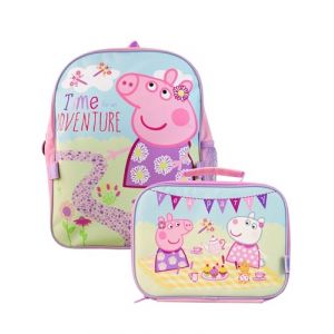 Peppa Pig Enfants Sac à dos et boîte à lunch Rose Taille Unique (Character FR, neuf)