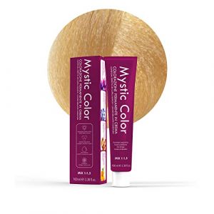 Mystic Color, Coloration Cheveux, Formule Enrichie en Huile d'Argan et Calendula, Crème Colorante Permanente Longue Durée, Blond Platine Doré 10.3, 100 ml (Capello Point - Professional Beauty Milano, neuf)