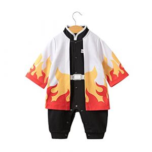 NCTCITY Bébé Garçon Fille Combinaisons en Coton Mignon Animé Été Nouveau-né Barboteuse Infantile Grenouillères Cosplay Pyjama Naissance Bobysuits avec Bouton-Pression Luffy Chopper Son Goku (NCTCITY, neuf)