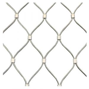 Filet de sécurité en corde en acier inoxydable 304, garde-corps extérieur, filet de sécurité for balcon, filet de protection en acier inoxydable, maille 10cm,1.5mm ( Size : H2xL2m/H6.56xL6.56ft ) (ZHENGQIAN SHOP, neuf)