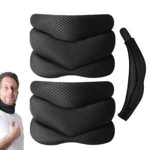 Collier cervical Vitavix anti-ronflements, soutien cervical - Plus jamais de ronflements, collier cervical pour dormir, collier cervical réglable en mousse souple (2 Pcs) (JingHongdianzi, neuf)
