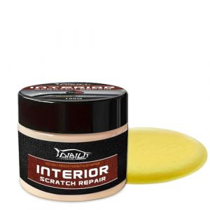 Kit R&eacute;paration Rayures Tableau de Bord Auto, Cire de Restauration pour Plastique Int&eacute;rieur Voiture, Nettoyant Lustrant avec &Eacute;ponge, &Eacute;limine Rayures et Usure (100g) (ZHANGQUAN LIMITED, neuf)