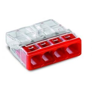 10 bornes enfichables WAGO Compact 4x 0,5-2,5 mm² rouge (World Trading Net GmbH & Co. KG "Alle Preise inkl. Mwst.", neuf)