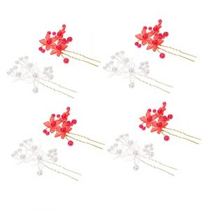 WRITWAA 10 Pièces épingle à cheveux perle pinces à cheveux de mariée accessoires de cheveux de mariée de cheveux de perle épingle à cheveux de mariage Alliage de zinc (Saieli, neuf)