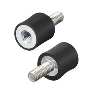 sourcing map M4 M&acirc;le Femelle Silent Bloc support caoutchouc anti Vibration Isolateur Amortisseur 10mmx10mm 8pcs (Weisser Berg, neuf)