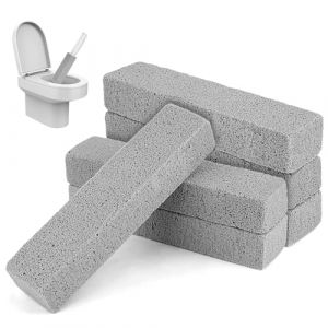 6 Pièces Pierre Ponce，Brosse de Nettoyage en Pierre Ponce，Toilettes Propres à La Pierre Ponce，Pierre de Nettoyage，Brosse de Nettoyage Pierre Ponce WC，pour Toilette,Salle de Bain,Cuisine,Soins des Pied (Buynera, neuf)