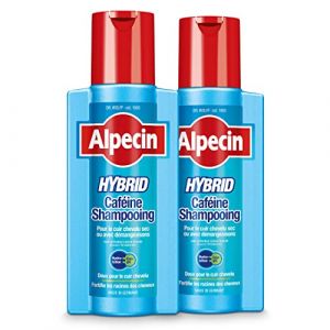 Alpecin Shampooing hybride à la caféine 2x 250 ml Antipelliculaire et chute de cheveux pour hommes | Traitement contre la calvitie (MADI HEALTH, neuf)