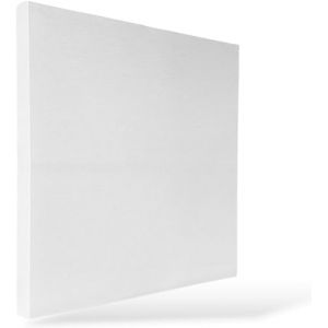 STOP SOUND Panneau acoustique 64x64x5 pour studio d'enregistrement, réduction et absorption du bruit (Blanc) (Home Design24, neuf)