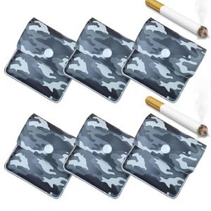 6 Pi&egrave;ce Cendrier de Poche Portable en PVC, Ignifuge avec Sac Anti-Odeur pour Cigarettes, R&eacute;utilisables, Ignifuge, sans Odeur, Cendrier de Poche Anti Odeur, Poche Etrave Cendres de Cigarette (LMINGMING, neuf)