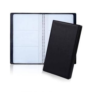 JUKOTA 120 Porte-cartes de Visite, rangement carte de Visite &agrave; usage Professionnel ou personnel, carnet de cartes de visite polyvalent pour cartes de fid&eacute;lit&eacute; et cartes de cr&eacute;dit, noir (CAR PARTS FOR ALL, neuf)