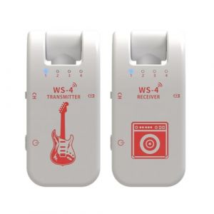 Sarini Nouveau 2.4G Transceiver Sans Fil Guitare Electrique Transceiver Sans Fil 8 Canaux Systeme Transmission Sans Fil Guitare 10 Heures Autonomie Batterie (Sarini EU, neuf)