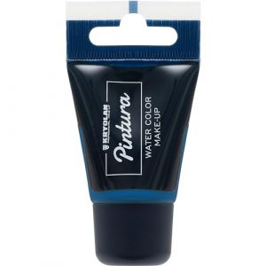 Kryolan Pintura Water Color Tube de maquillage 20 ml, bleu, lavable, sans parfum, sans parabène, idéal pour la peinture du visage et du corps, les enfants, les fêtes, le carnaval et Halloween (Kryolan Professional Make-up, neuf)