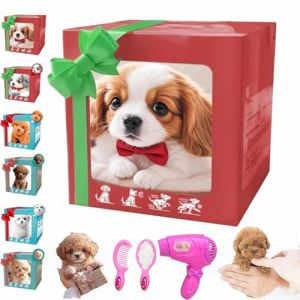 Styeyts Wuffy Dog Robot chien comme un vrai chien Wuffyhund - Robot r&eacute;aliste comme de vrai chiot robot interactif avec mouvement, aboiements et vacillements de cygne, jouet pour animaux de compagnie (LABOBO, neuf)