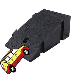 QJSZMEI Rampe de Chargement, Portable Antidérapantes Rampes de Seuil Légère Rampe De Bordure, Multifonction Rampe Plastique pour Allée Trottoir Voiture Camion Scooter Vélo Moto (JINMEI, neuf)