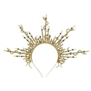 Zkydhbd Serre-t&ecirc;te serpent punk gorgone pour cosplay, costume grec mythique serpent pour bal masqu&eacute;, f&ecirc;te, d&eacute;guisement (yudaiyinhe, neuf)