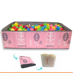 RUGUIES - Piscine à Balles Rectangulaire Pliable pour Enfants et Bébés - Aire de Jeu Portable pour l'Intérieur et l'Extérieur - Pour Garçons jusqu'à 3 Ans - 83x53x30cm (Balles Non Incluses) (RUGUIES, neuf)