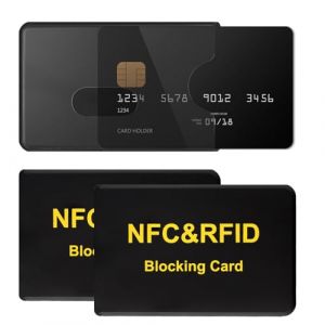 Lot de 3 Pièces Etui Protection Carte Bancaire,Bloqueur RFID et NFC Etui Carte Bancaire Anti Piratage,Porte Carte Bancaire sans Contact pour Carte de Crédit,Carte Bleue et Cartes D'identité (glongshanweiwanrr, neuf)