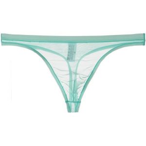 Homme Slip Transparent Voir à Travers Mesh sous-vêtements Respirants Extensible Doux Mince String sous-vêtements (M,Bleu Clair) (liuzhijiao, neuf)