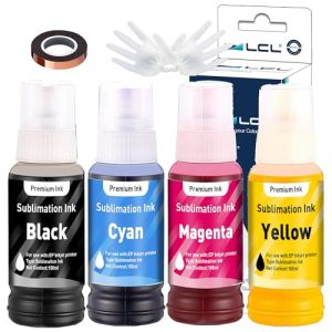 LCL 400ML Recharge d'encre de Sublimation Compatible avec Epson EcoTank ET-2700 ET-2750 ET-2751 ET-2756 ET-3700 ET-2850 ET-2851 ET-2856 ET-3700 ET-3750 ET-3850 (Autofill/Upgrade Version/ICC Free) (Great Office, neuf)