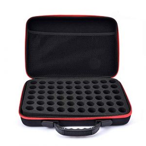 Boîte Huile Essentielle, 60 Trous Boîte De Rangement pour Huiles Essentielles 10ml 15ml, Antichoc Étui De Transport D'huile Essentielle, Organisateur De Vernis À Ongles/Huile Essentielle (wulea, neuf)