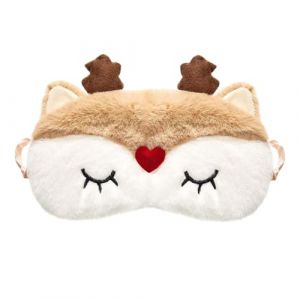 Masque de Sommeil Animal, Masque de Sommeil de No&euml;l, Peluche Douce Oeil Masque, Masqu de Nuit Enfant, pour Enfants Filles Femmes Adultes (nuoguangxing, neuf)
