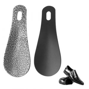 Chausse Pied Metal, Chausse Pied MéTal 10cm - Petit Chausse-Pieds LéGer 2pcs,Parfait Chausse Pieds Metal pour Convient à Toutes Les Tailles de Pieds, Facile à utiliser Chausse-pied stable (LINRONGXU STORE, neuf)