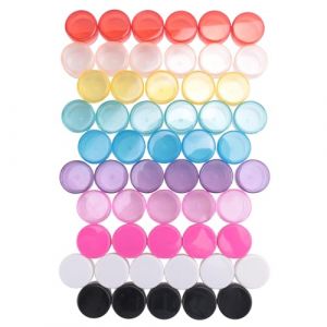 Huudngeje Pot en Plastique de 50 PièCes, Contenant CosméTique Vide avec Couvercle pour les CrèMes, Stockage D'éChantillons de Maquillage, 5 G, 10 Couleurs (Patrick MacDonald, neuf)