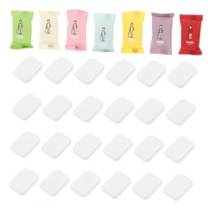 GALPADA 70pièces Serviettes Compressées Portables Pastilles Jetables Pour Voyage Et Camping Mini-serviettes Visage (Hargrove Hare, neuf)