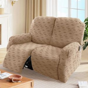 Housse de fauteuil inclinable en jacquard extensible pour fauteuils inclinables 1, 2, 3 places, protection lavable pour meubles pour Lazyboy, fauteuils électriques et housse de canapé adaptée aux (chaowuuk, neuf)