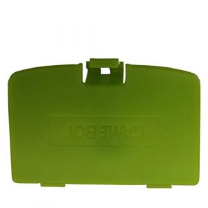 Batterie Gameboy Color, pièces en Plastique de Couverture arrière de réparation ENDARK Couvercle de Porte de Batterie de Remplacement pour Le système de Couleur GBC Gameboy (2pcs Vert) (EnDark Direct, neuf)