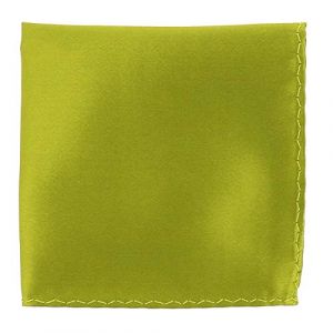 Pochette Costume Vert Citron - Mouchoir de Poche Homme Vert Olive - Accessoire Carré Poche de Veste - Mariage, Cérémonie (cravateSlim FR, neuf)