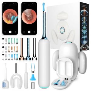 Otoscope Oreille, 10 m&eacute;gapixels Camera Oreille Nettoyage, 3,1mm Flexible Camera Iscope, Nettoyage Oreille avec Pincettes et Aide pour Enlever le C&eacute;rumen, IP67 &eacute;tanche Nettoyant Oreille pour la famille (BEBIRD Official EU, neuf)