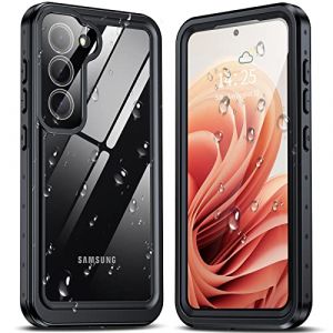 ANTSHARE for Samsung Galaxy S23 Case,&Eacute;tui &eacute;tanche pour Samsung S23 avec Protecteur d'&eacute;cran int&eacute;gr&eacute;,&eacute;tanche aux Chocs et &agrave; la poussi&egrave;re, &eacute;tui de Protection Robuste pour Samsung Galaxy S23 5G-Noir (Huakay-EU, neuf)